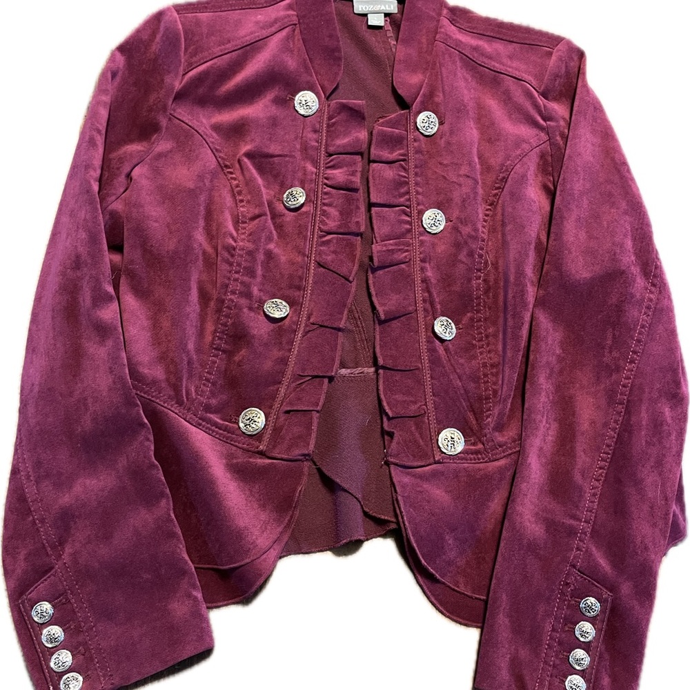 Zara Fuchsia Blazer with Silver Accents